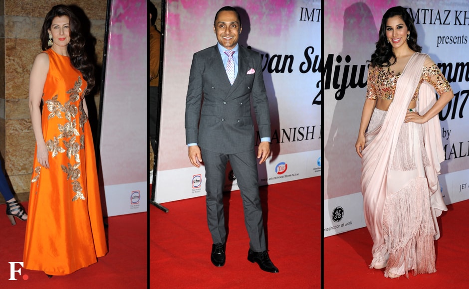 Sangeeta Bijlani, Rahul Bose and Sophie Choudhry. Sachin Gokhale/Firstpost Sangeeta Bijlani, Rahul Bose and Sophie Choudhry. Sachin Gokhale/Firstpost