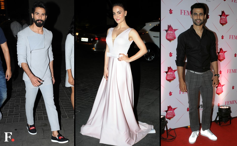 Shahid Kapoor, Elli Avram and Freddy Daruwala. Sachin Gokhale/Firstpost Shahid Kapoor, Elli Avram and Freddy Daruwala. Sachin Gokhale/Firstpost