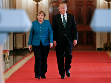Donald Trump sidesteps blame over wiretap row with Britain, revives another in meeting with Angela Merkel Donald Trump sidesteps blame over wiretap row with Britain, revives another in meeting with Angela Merkel