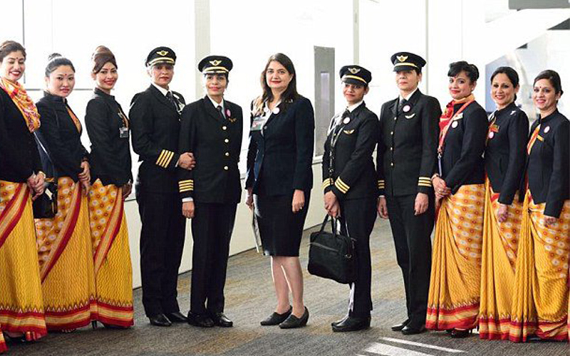 Air India sets world record by operating flight around the world with all-women crew Air India sets world record by operating flight around the world with all-women crew