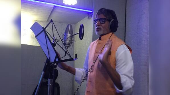 Amitabh Bachchan continues his recording spree, records 2 more songs