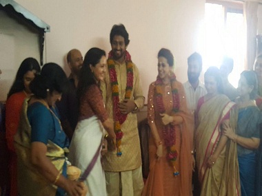 Malayalam actor Bhavana gets engaged to Kannada producer Naveen in a private ceremony Malayalam actor Bhavana gets engaged to Kannada producer Naveen in a private ceremony