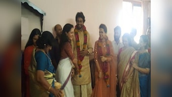 Malayalam actor Bhavana gets engaged to Kannada producer Naveen in a private ceremony