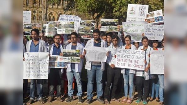 Hyderabad's Osmania General Hospital doctors continue strike demanding better security