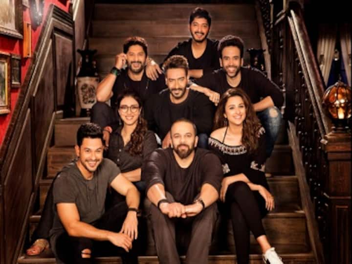 Golmaal Again title track is an amplified version of the original with more stars, action