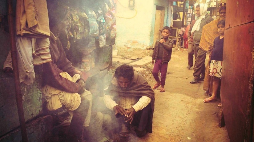 Sonia Gandhi Camp in Samalkha, in the Kapashera district of New Delhi. Image source: Firstpost Hindi