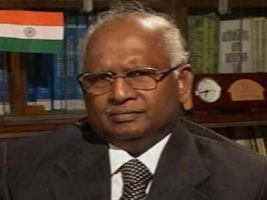 File photo of former CJI KG Balakrishnan. News18