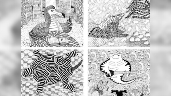 Puns, animals and doodling. Musician Nitin Mani's art is quite a sight to behold
