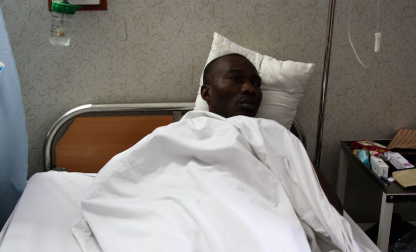 Ibgiya Malu Chukwuma was also one of those who was attacked and is admitted in the same hospital as Endurance. Image courtesy: Narendra Kaushik