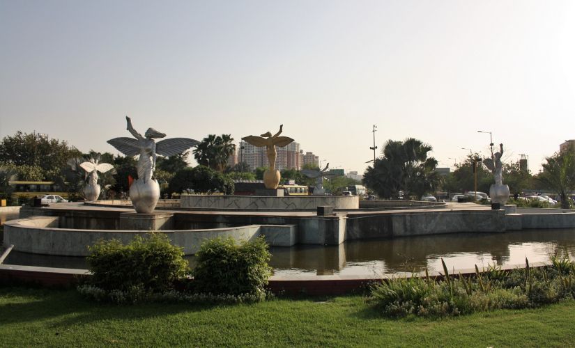 Pari Chowk in Delhi was where a mob of 600-700 people attacked Nigerian nationals. Image courtesy: Narendra Kaushik