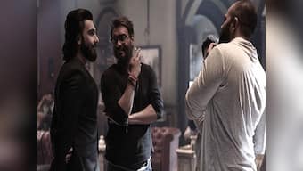 Ranveer Singh visits Rohit Shetty, Ajay Devgn on Golmaal Again sets; a film on the cards?