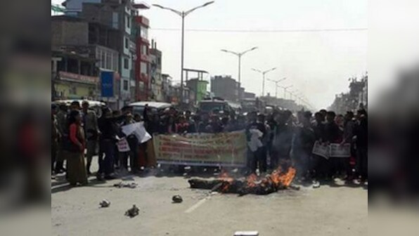Manipur Election 2017: Students' association burns effigy of CM Okram Ibobi Singh