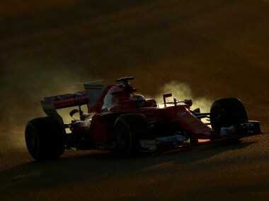 Kimi Raikkonen of Finland driving the Scuderia Ferrari SF70H on track during day four of winter testing at Montmelo. Getty Images