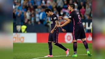 La Liga: 10-man Barcelona fall to defeat at Malaga, fail to close the gap on Real Madrid