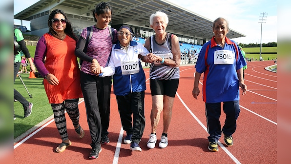 Watch: Man Kaur, a 101-year-old Indian woman, wins gold in 100 metres sprint at World Masters Games