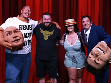 Watch: Dwayne Johnson, Jimmy Fallon photobomb a fan and move him to tears Watch: Dwayne Johnson, Jimmy Fallon photobomb a fan and move him to tears