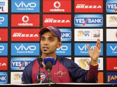RPS batsman Ajinkya Rahane. IPL/SportzPics