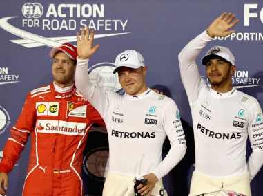 Bahrain Grand Prix: Valtteri Bottas ends Lewis Hamilton's run for first career pole Bahrain Grand Prix: Valtteri Bottas ends Lewis Hamilton's run for first career pole