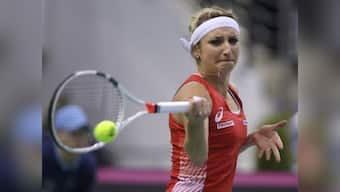 Fed Cup: Timea Bacsinszky puts Switzerland back on track in semi-final against Belarus