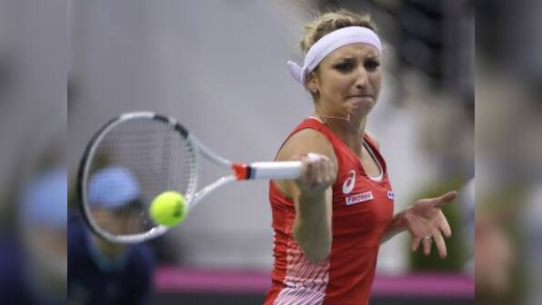 Fed Cup: Timea Bacsinszky puts Switzerland back on track in semi-final against Belarus