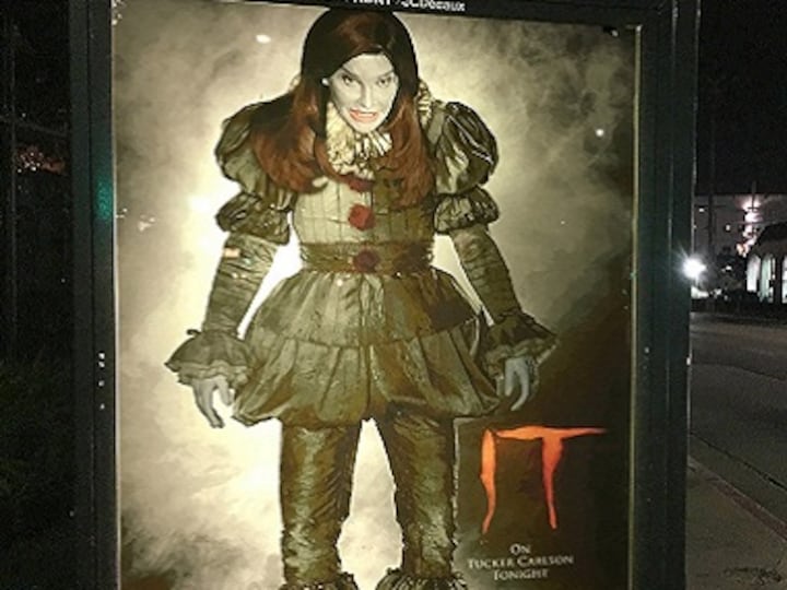 Caitlyn Jenner as Pennywise the clown? Conservative street artist spoofs Stephen King's It posters