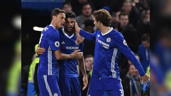 Premier League: Diego Costa scores twice to help Chelsea move closer to title