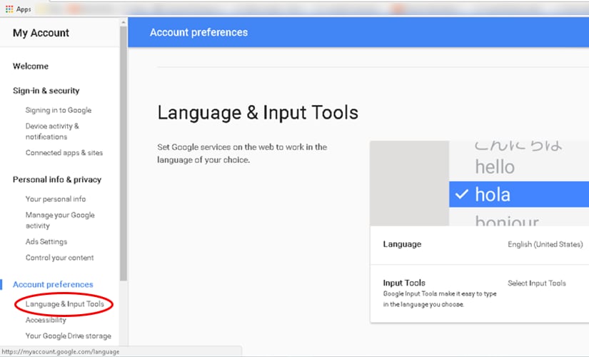 How to change the default language for Google services - Firstpost