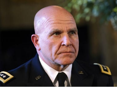 File photo of NSA HR McMaster. AP