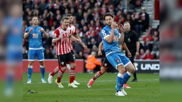 Premier League: Bournemouth frustrated by Harry Arter's penalty howler in Southampton draw