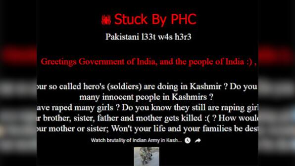 Pakistan-based hackers strike down IIT Delhi, AMU, DU websites; slur Indian Army role in Kashmir