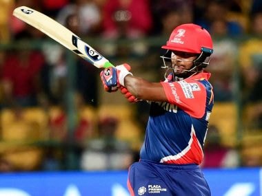 Delhi Daredevils Rishabh Pant plays a shot during the IPL 10 match against Royal Challengers Bangalore. PTI