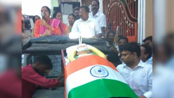 Jayalalithaa's 'coffin' used to canvass for votes: PIL filed against OPS ally K Pandiarajan