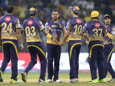 Kolkata Knigght Riders players during IPL 2017. Sportzpics