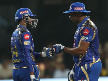 Kieron Pollard played one of his best innings in the IPL to take MI to win over RCB. IPL/SportzPics