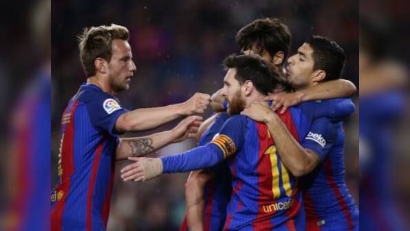 La Liga: Lionel Messi keeps Barcelona's title hopes alive ahead of next week's El Clasico