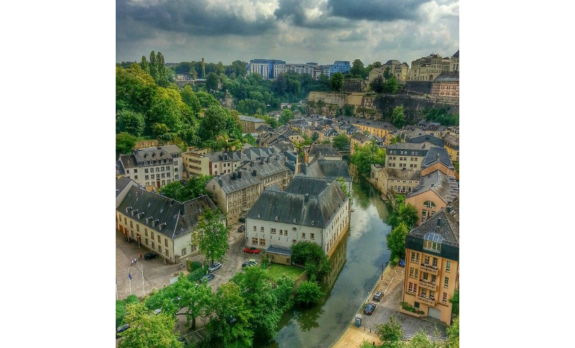 A view of River Alzette from the Bock. Firstpost/Vishnupriya Bhandaram