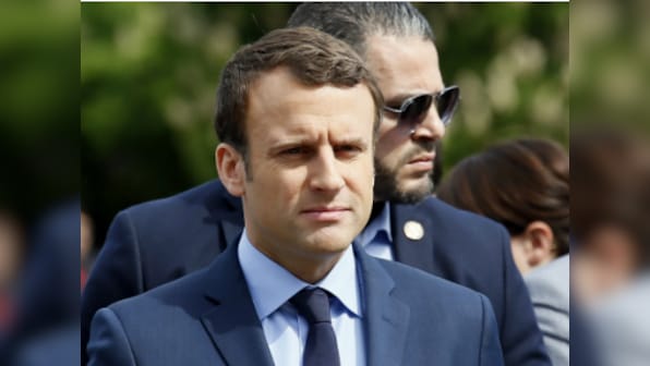 Emmanuel Macron promises tough talk ahead of first meeting with Vladimir Putin