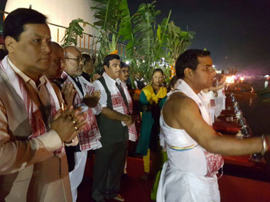 Namami Brahmaputra: Rains, Hindutva controversy inundate Assam festival Namami Brahmaputra: Rains, Hindutva controversy inundate Assam festival