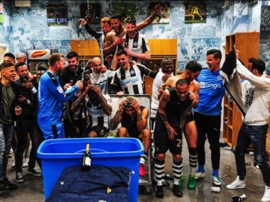 Newcastle United secure promotion to the Premier League under Rafael Benitez's management Newcastle United secure promotion to the Premier League under Rafael Benitez's management