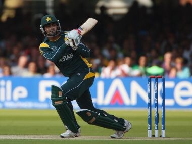 Shahzaib Hasan of Pakistan in action during the ICC World Twenty20. Getty Images