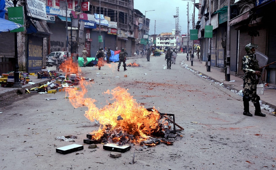 Meanwhile, the streets bore a deserted look, sparking apprehensions that the ongoing student protest may spiral out of control and a situation like last year's summer may arise. The summer of 2016 was marred by the violent protests across the Valley, in the aftermath of Hizbul Mujahideen commander Burhan Wani's death. PTI Meanwhile, the streets bore a deserted look, sparking apprehensions that the ongoing student protest may spiral out of control and a situation like last year's summer may arise. The summer of 2016 was marred by the violent protests across the Valley, in the aftermath of Hizbul Mujahideen commander Burhan Wani's death. PTI