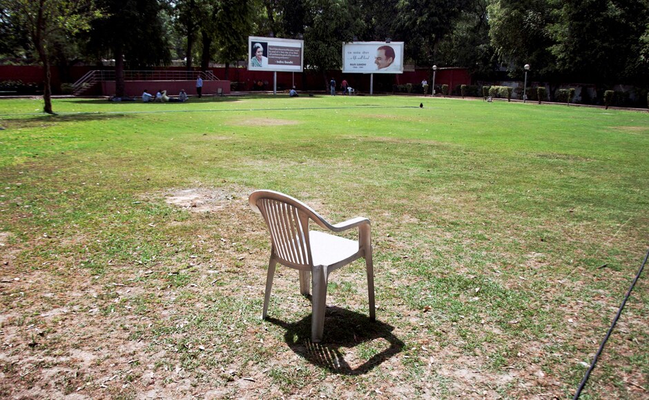 A deserted view of All India Congress Committee office following the MCD elections results in New Delhi on Wednesday. PTI A deserted view of All India Congress Committee office following the MCD elections results in New Delhi on Wednesday. PTI