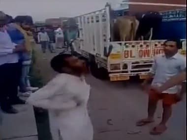 Attack on Pehlu Khan. Photo courtesy: Youtube screengrab