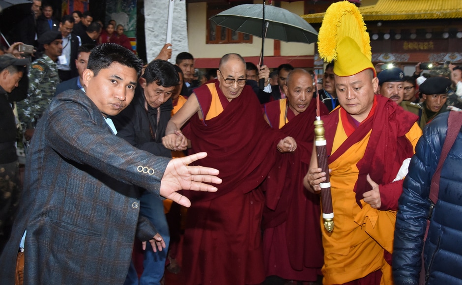 The Dalai Lama's visit to Tawang in Arunachal Pradesh has been put off by two days due to bad weather, according to media reports. Reuters The Dalai Lama's visit to Tawang in Arunachal Pradesh has been put off by two days due to bad weather, according to media reports. Reuters