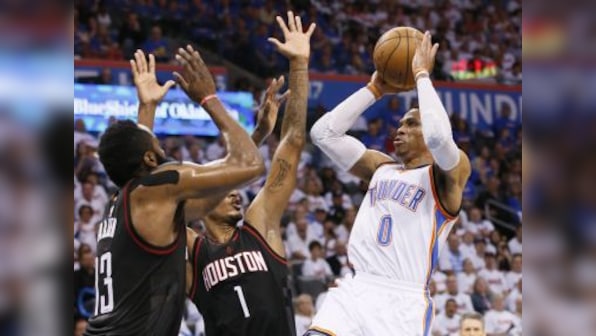 NBA playoffs: Russell Westbrook posts triple-double in crucial Thunder win, Clippers stun Jazz