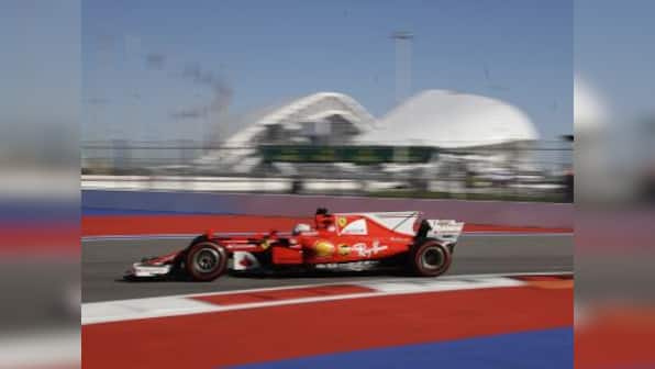Russian Grand Prix: Sebastian Vettel leads a Ferrari 1-2 with Kimi Raikkonen in second practice
