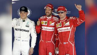 Russian Grand Prix: Sebastian Vettel on pole as Ferrari lock out front row after gap of 9 years