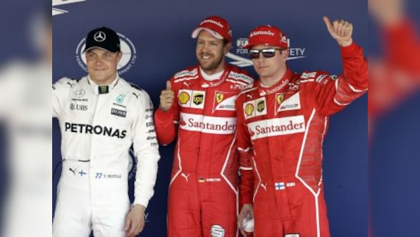 Russian Grand Prix: Sebastian Vettel on pole as Ferrari lock out front row after gap of 9 years