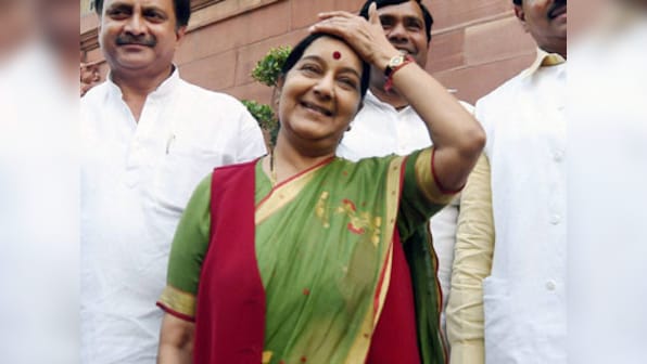 Sri Lankan PM Ranil Wickremesinghe meets Sushma Swaraj, ahead of his meet with Modi in Delhi