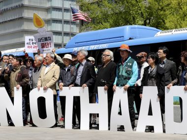 Amid raging protests, South Korea makes THAAD 'operational' to 'defend' against North Korean missiles Amid raging protests, South Korea makes THAAD 'operational' to 'defend' against North Korean missiles